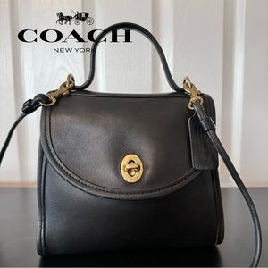 Coach Regina Bag Vintage Black Leather
